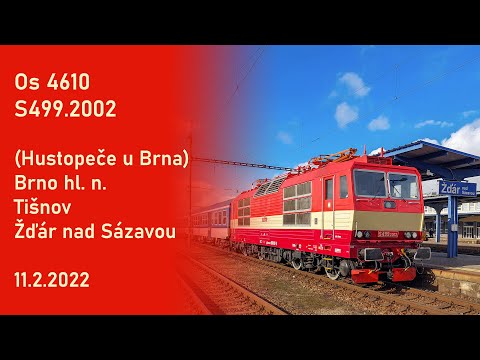 OČIMA STROJVŮDCE: Os 4610 (11.2.2022)