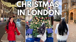 LONDON AT CHRISTMAS TRAVEL VLOG🎄🇬🇧 instagram spots to visit, festive markets, restaurants + shopping