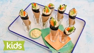 Easy Sushi Cones Recipe (with quinoa)