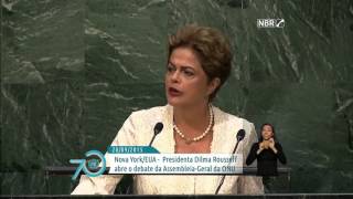 Na ONU, Dilma Rousseff defende o combate à corrupção e a imposição de limites pelas leis