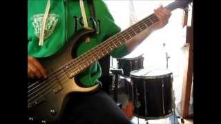 The first riff of &quot;Namaste - Circus Maximus&quot; (bass-only, 75% speed)