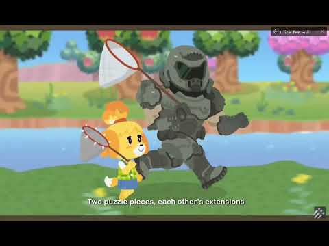 THESE TWO ARE SO ADORABLE TOGETHER OMGGG • #doomslayer #animalcrossing #acnh #issabellexdoomslayer