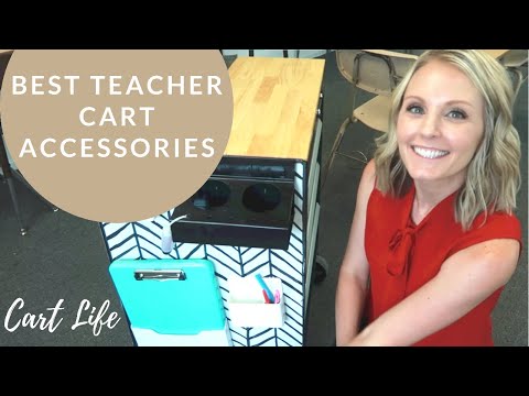 Cart Tour - Best Teacher Cart Organization Accessories - Middle School Teacher
