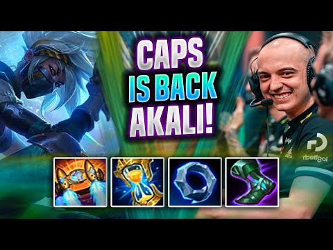 CAPS  BRINGS BACK WITH AKALI! - G2 Caps Plays Akali MID vs Zed! | Patch 11.22