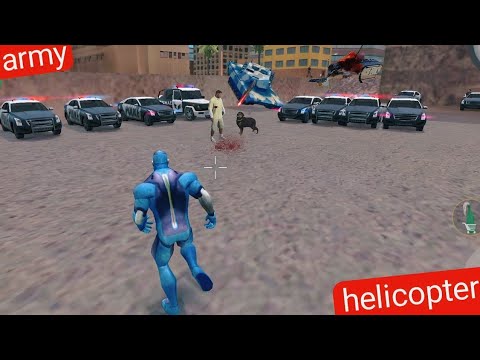 rope Hero ne liya big army bass challenge|vicetown ke armybase helicopter chori|losSantos mein chori