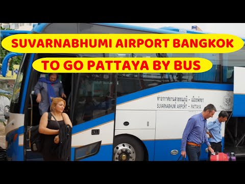 AEROPORTO SUVARNABHUMI 2023 BANGKOK TAILÂNDIA PARA PATTAYA DE ÔNIBUS