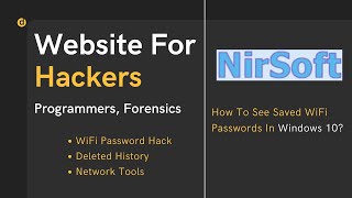 NirSoft | Website For Hackers Programmers And Forensics | Recover Password, Product Keys, History...