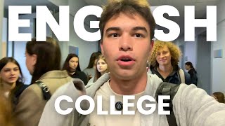 Learn English with this Vlog | FIRST DAY OF COLLEGE (junior year)