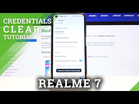 How to Clear Credentials in REALME 7 – Delete All Certificates