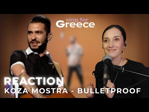 Vocal Coach Reacts to Koza Mostra - Bulletproof | Sing for Greece 2026