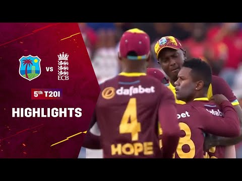 Highlights | West Indies vs England | 5th T20I | Streaming Live on FanCode