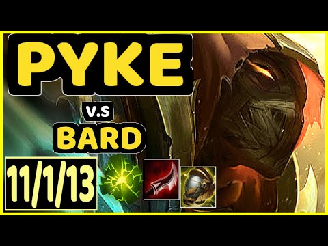 TARGAMAS (PYKE) vs BARD - 11/1/13 KDA BOTTOM SUPPORT GAMEPLAY - EUW Ranked DIAMOND