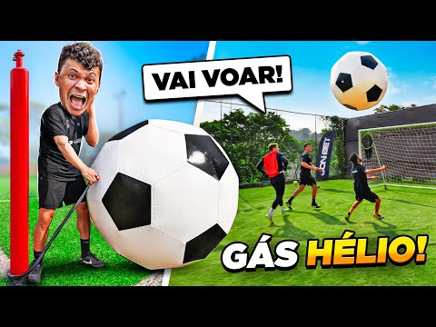 ENCHEMOS UMA BOLA GIGANTE COM GÁS HÉLIO! será que voa?! 😱