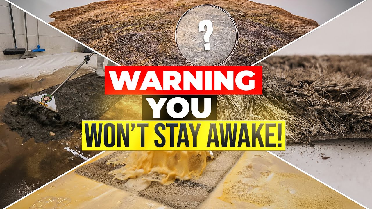 WARNING: You Won't Stay Awake!  6-Hour Rug Cleaning Compilation for Sleep