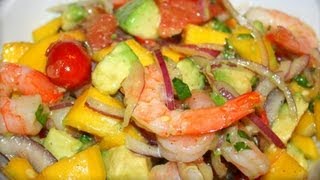 Shrimp Avocado & Mango Salad.
