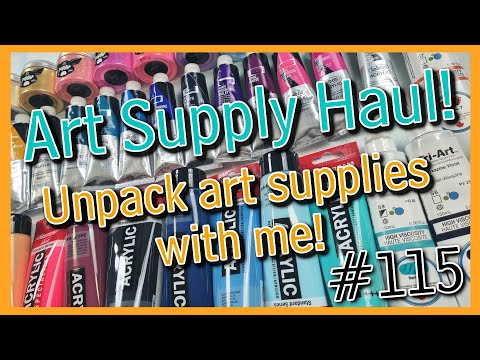 #115 Art Supply Haul! Vibrant Acrylic Fluid Art Colours
