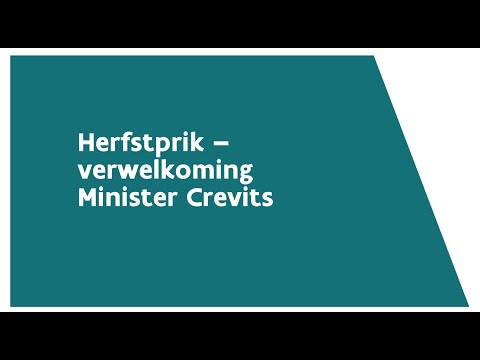 Herfstprik 2022 - Verwelkoming Minister Crevits