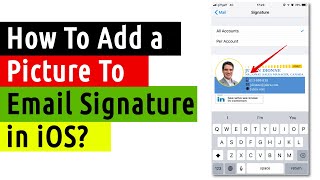 How to add a picture to email signature in ios | Apple mail signature with image.