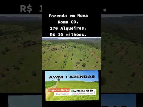 170 Alqueires na Região de Nova Roma GO. 🤠🇧🇷