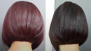 Using a Black Revlon and Brown Somma Dye to turn a red permanent dye to black.