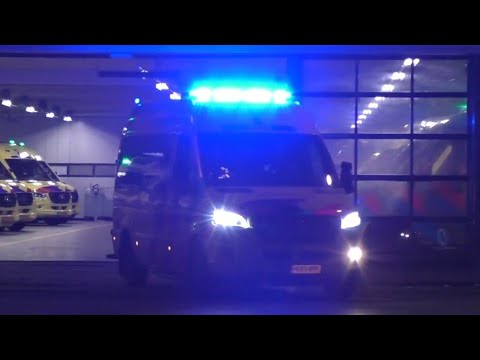 Verschillende hulpdiensten met spoed vanaf Ambulance Post Laak in Den Haag