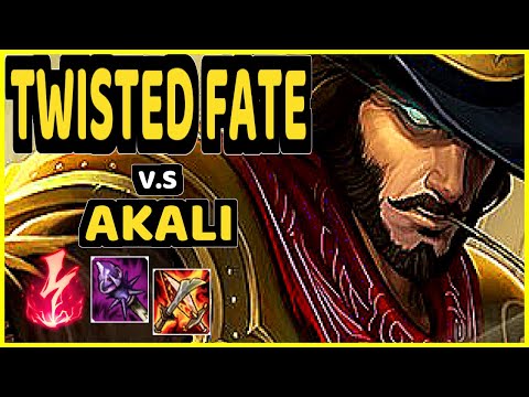 DOPA (APDO) (TWISTED FATE) vs AKALI - MID GAMEPLAY - KR Ranked DIAMOND