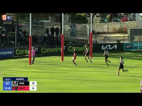 Rd 11 Hostplus SANFL Snapshot - West's Kobe Ryan goals from centre square