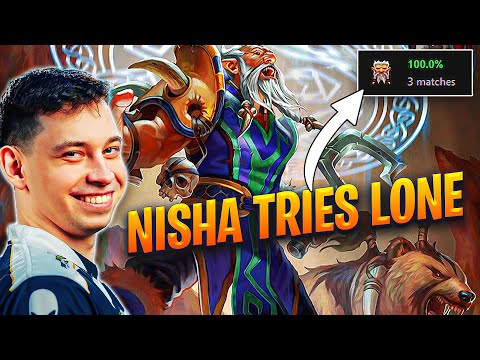 NISHA Tries LONE DRUID for Mid and His Win Rate is 100% in All His Games | Dota 2
