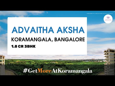 Advaitha Aksha 3 bhk Model Apartment in Koramangala, Bangalore | BricksandRoof 9901055002