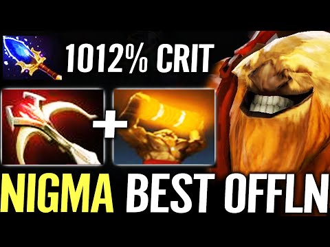 🔥 NIGMA Ultimate Weapon 1012% DMG CRIT — Earthshaker Daedalus + Aghanim WTF Offlane Dota 2 Pro