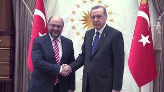 Avrupa Parlamentosu Başkanı Schulz Cumhurbaşkanlığı Sarayı’nda |08.04.