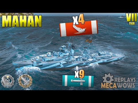 Mahan ranked battle torpedo party | World of Warships
