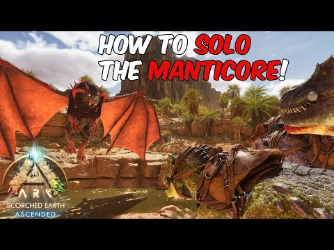 How To SOLO the ALPHA Manticore in ARK Survival Ascended #ark #arksurvivalascended #manticore