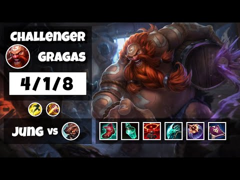 Gragas Jungle S11 11.6 Challenger Replay (4/1/8) - KOREAN