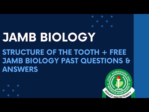 JAMB Biology 2025 EP 68 - Structure of the Tooth + Free JAMB Biology Past Questions & Answers