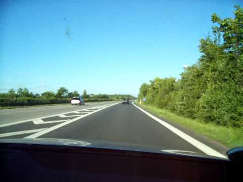 Mercedes C180 supercharged on highway and the German Autobahn
