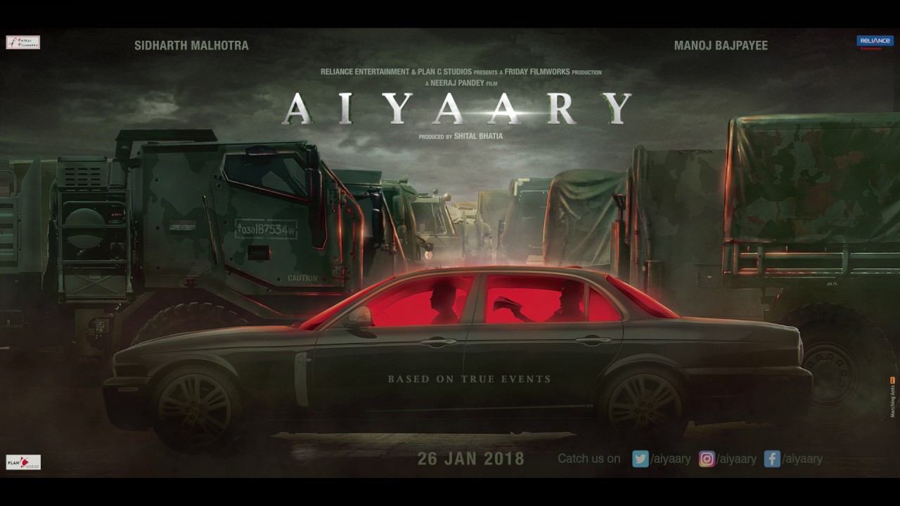 Here's Aiyaary Hindi Movie Motion Poster Ft. Sidharth Malhotra, Manoj Bajpayee