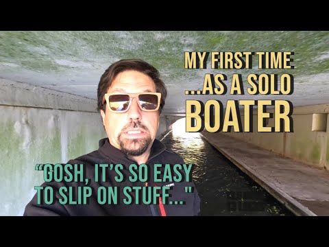 74 narrowboat life UK - My Solo Boater First Time, Popping The Cherry !!!