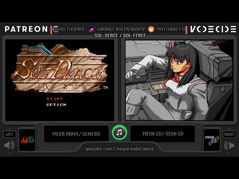 Sol-Feace (Sega Genesis vs Sega CD) Side by Side Comparison