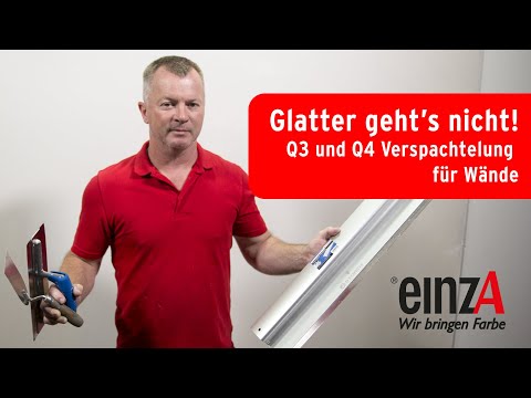 Verspachtelung für Wände. [Q3 +Q4] Glatter gehts nicht!