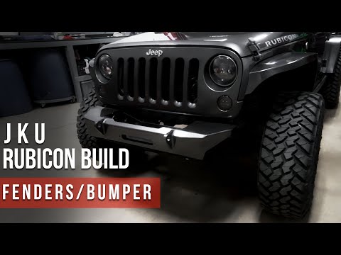 INSTALLING NEMESIS FENDERS & MOTOBILT BUMBER | Jeep Rubicon Build Series EP. 1