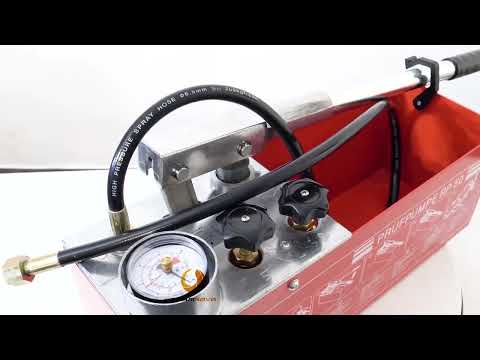 BEAMNOVA Hydrostatic Test Pump Hydraulic Manual Pressure Tester Kit with Gauge Water Pipe Leakage Pressure Tester 3 Gallon Tank