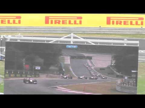GP2 first race start @ Hungaroring 2015
