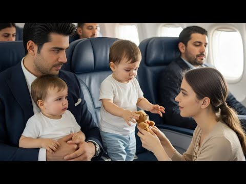 MİLYONER DULUN İKİZLERİ UÇAKTA AĞLIYORDU… TA Kİ GENÇ BİR KADIN BEKLENMEDİK BİR ŞEY YAPANA KADAR…