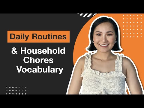 Daily Routines and Household Chores Vocabulary