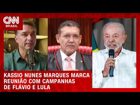 Presidente do TSE marca reunião com campanhas de Flávio e Lula | BASTIDORES CNN