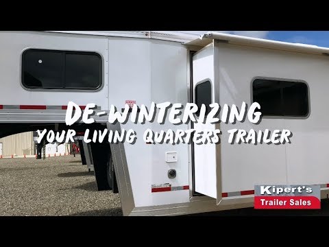YouTube video about: How to winterize living quarters horse trailer?