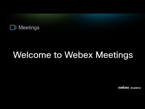 Welcome to Webex Meetings