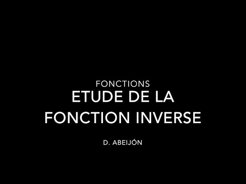 fonction inverse étude