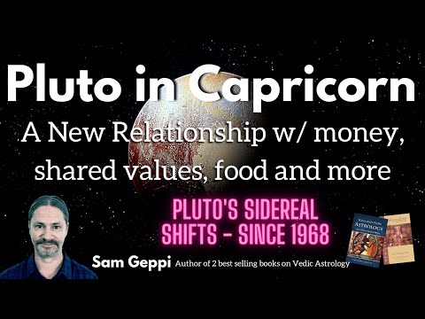 Pluto in Capricorn - Affecting money, shared values, food - Pluto's Shifts since 1968